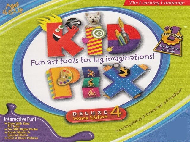 kid pix deluxe 4 macintosh front cover